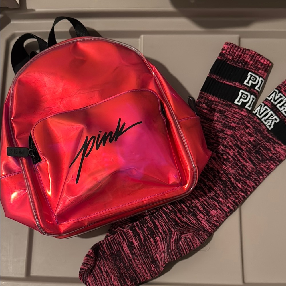 PINK Victoria's Secret Pink Compact Bag Glossy Finish